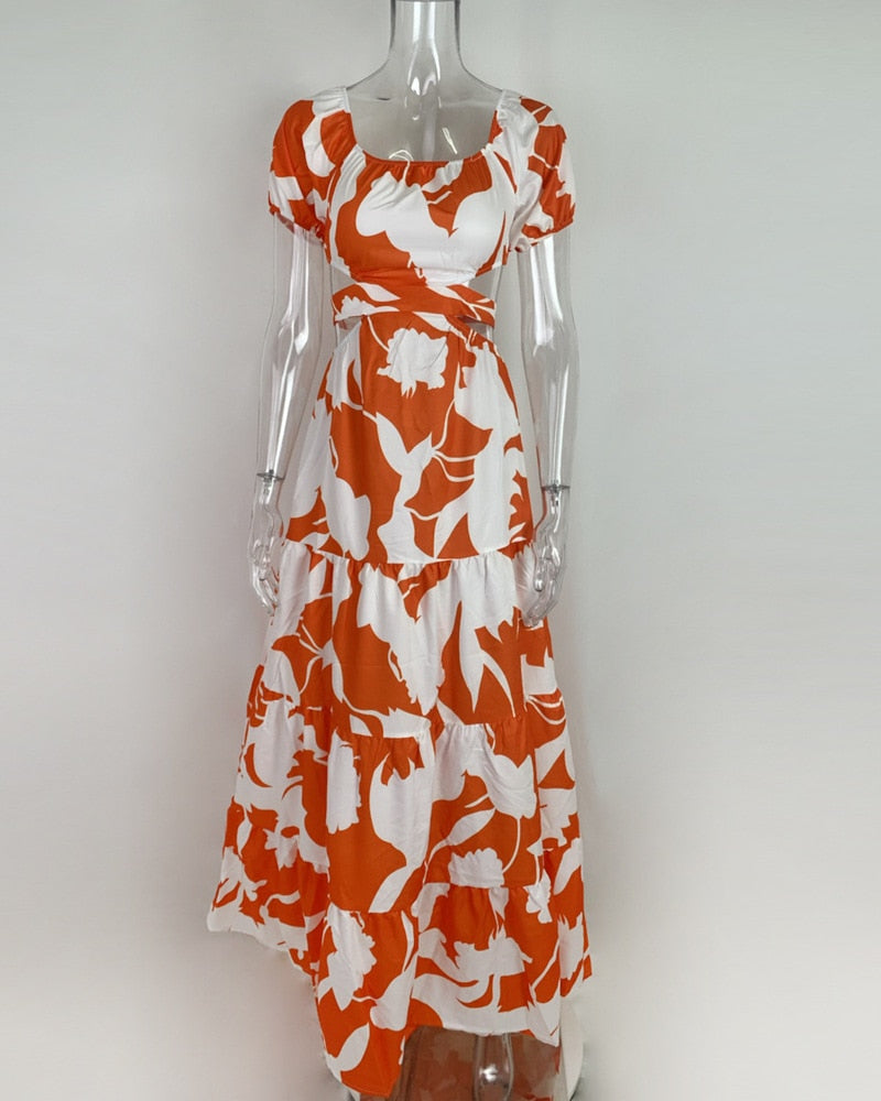 Women's Off Shoulder Tiered Dress - Slim & Elegant for Summer & Spring!